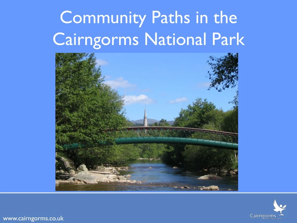 community paths in the cairngorms national park