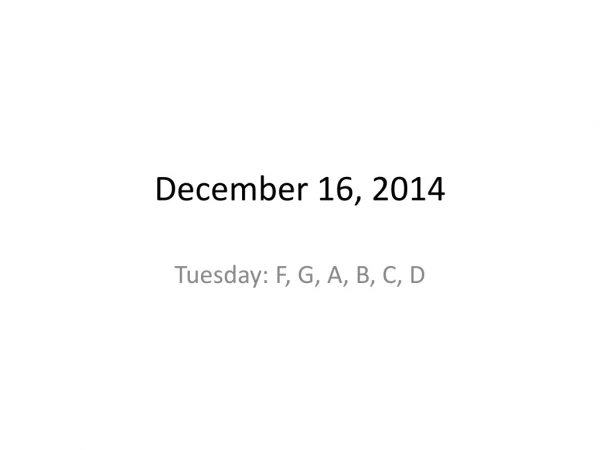 December 16, 2014
