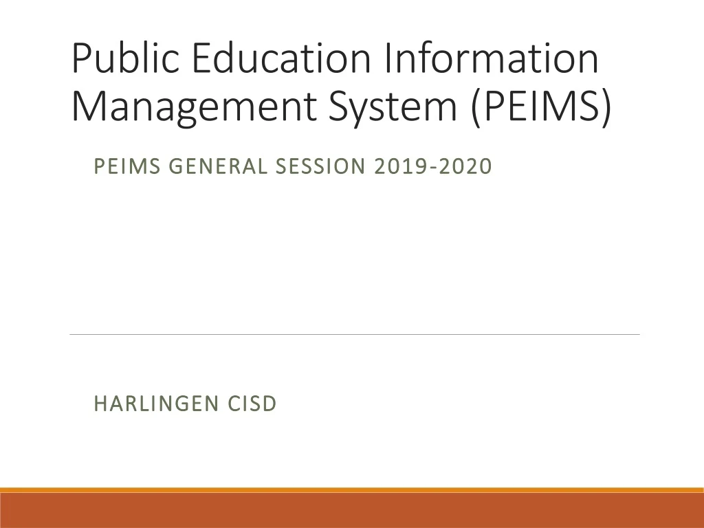public education information management system peims