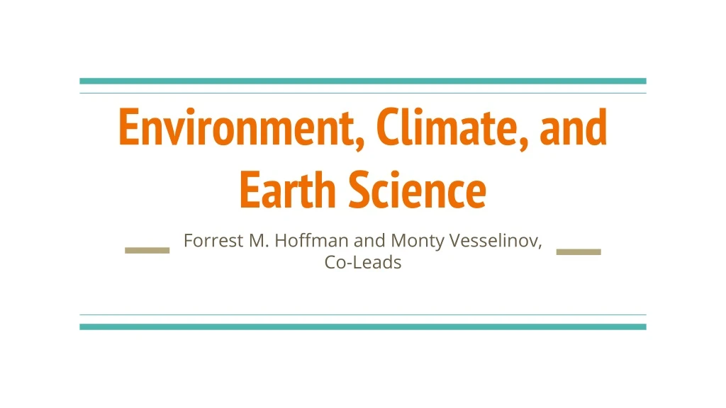 environment climate and earth science