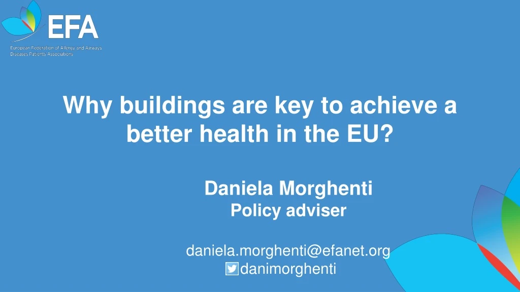 why buildings are key to achieve a better health