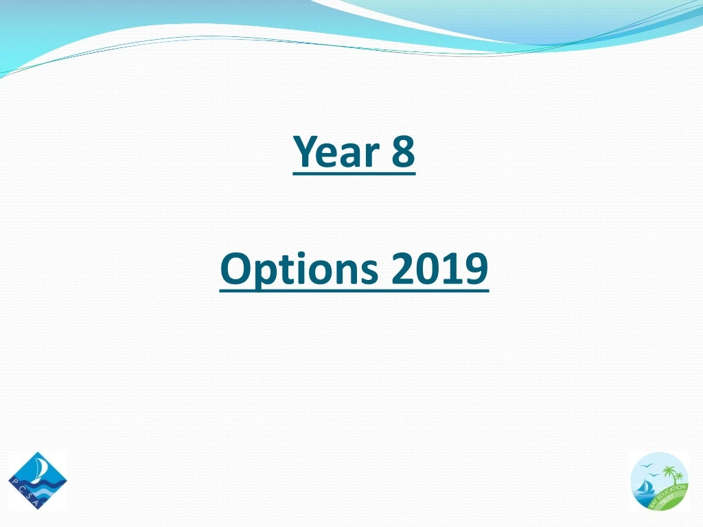 year 8 options 2019