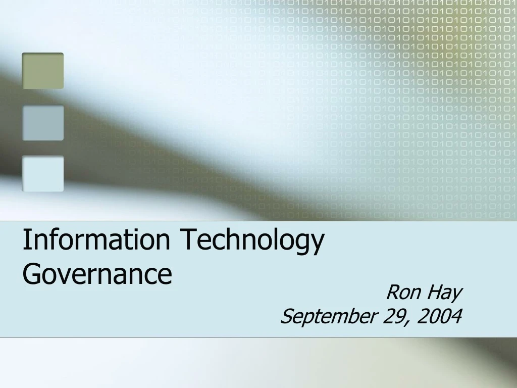 information technology governance