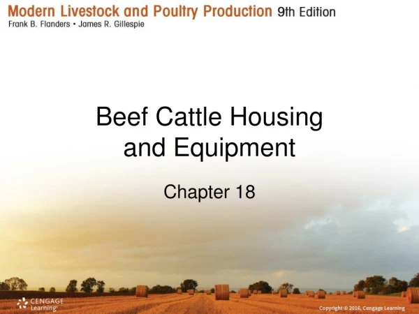 Beef Cattle Housing and Equipment
