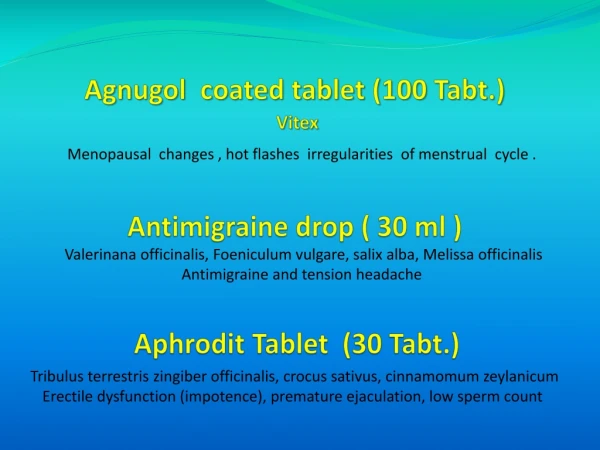 Agnugol coated tablet (100 Tabt .) Vitex