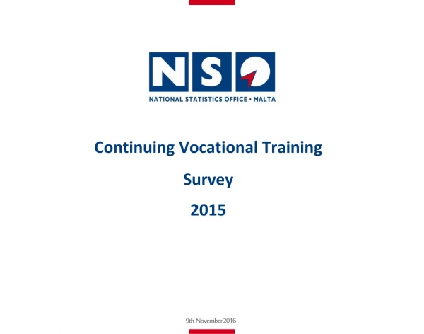 Continuing Vocational Training Survey 2015