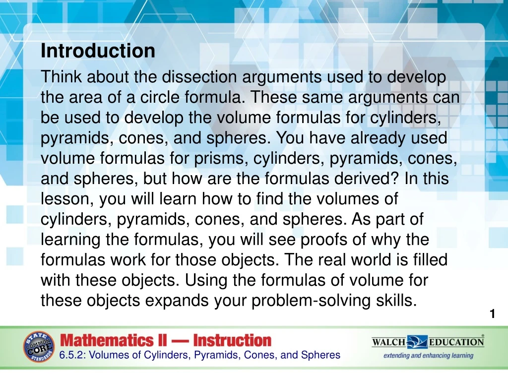 introduction think about the dissection arguments