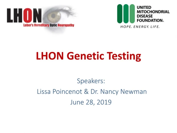 LHON Genetic Testing