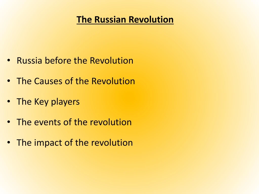 the russian revolution russia before