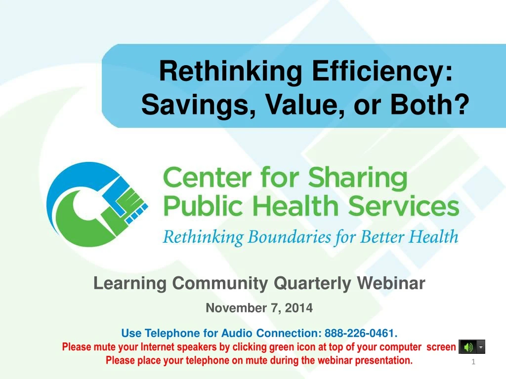rethinking efficiency savings value or both