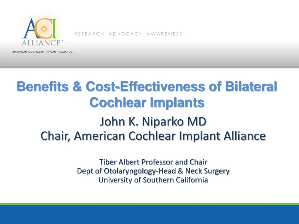 benefits cost effectiveness of bilateral cochlear implants