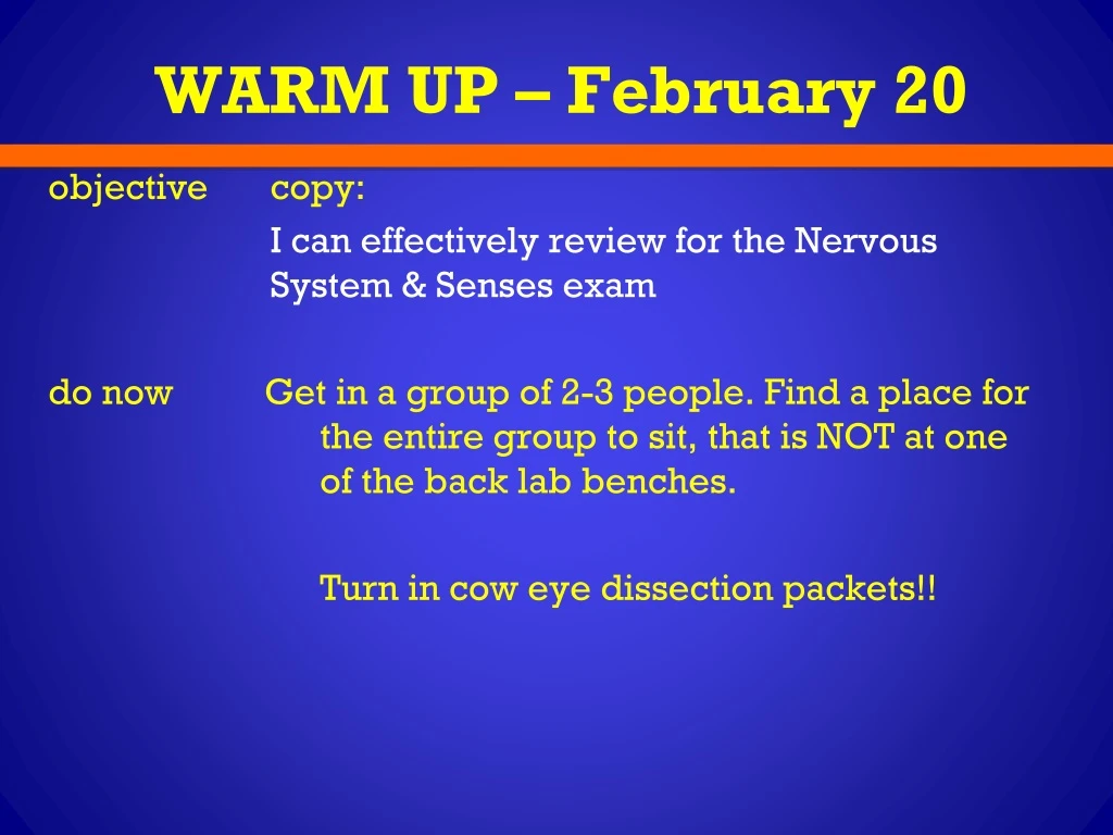 warm up february 20