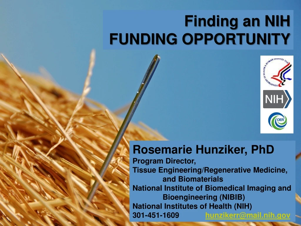 finding an nih funding opportunity
