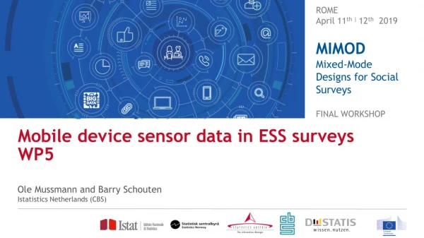 Mobile device sensor data in ESS surveys WP5