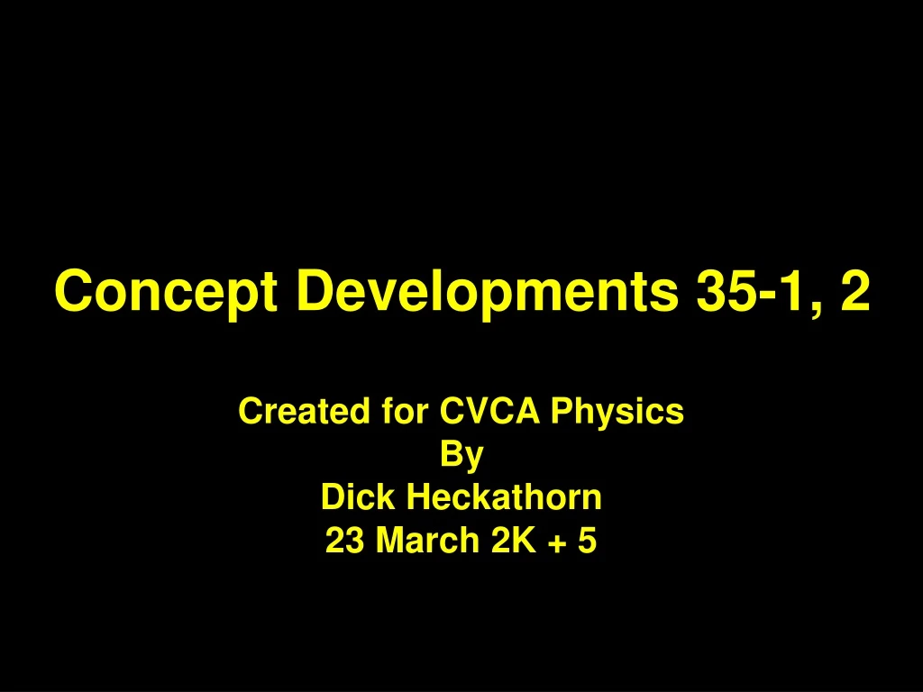 concept developments 35 1 2