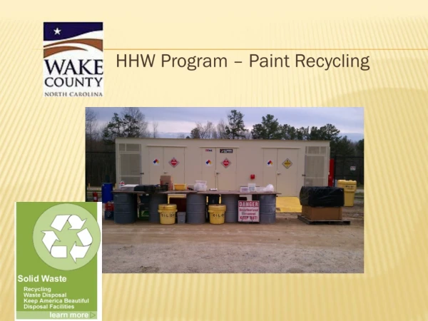 HHW Program – Paint Recycling