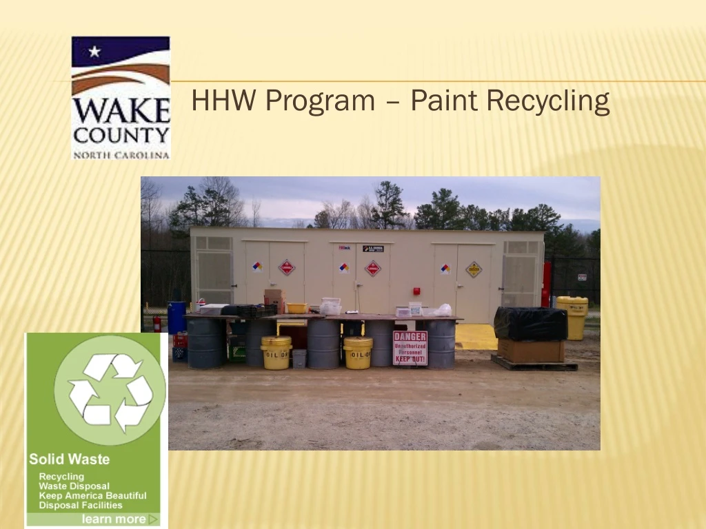 hhw program paint recycling