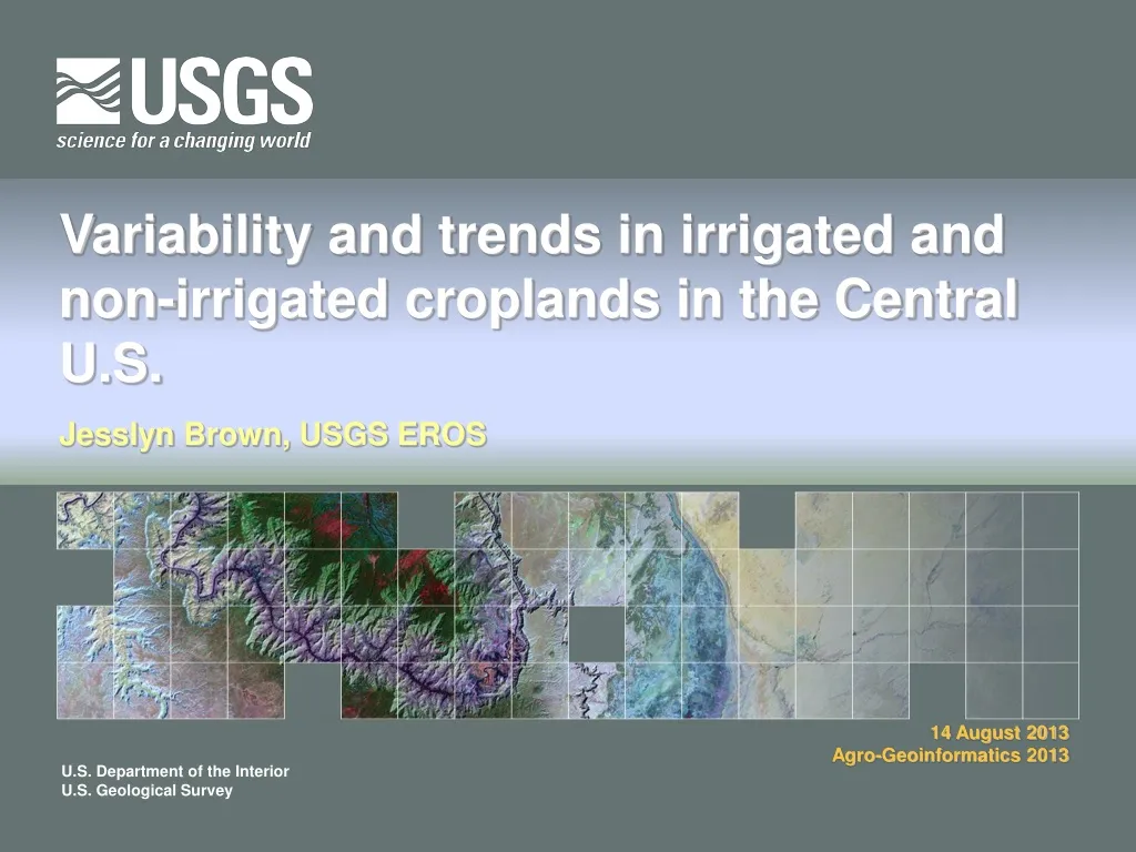 variability and trends in irrigated