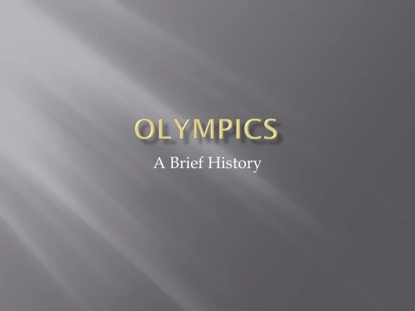 OLYMPICS