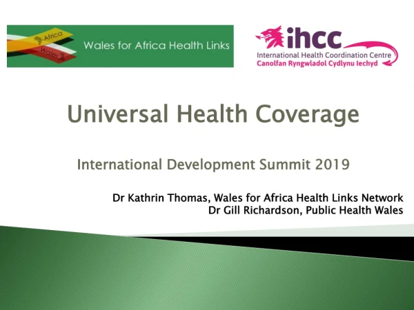 Universal Health Coverage International Development Summit 2019