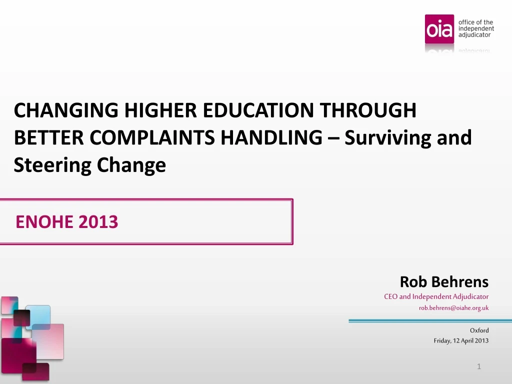 changing higher education through better