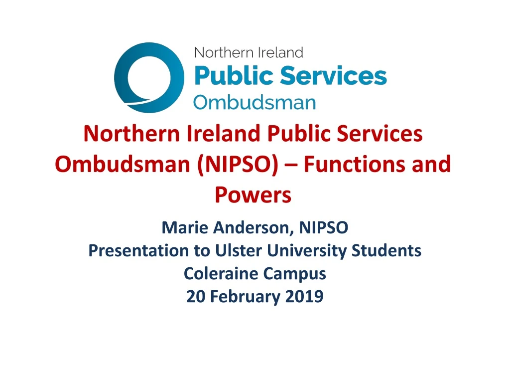 northern ireland public services ombudsman nipso functions and powers
