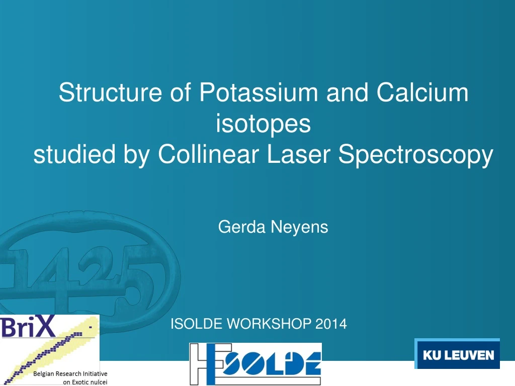 structure of potassium and calcium isotopes studied by collinear laser spectroscopy