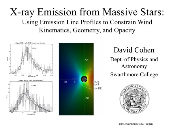 David Cohen Dept. of Physics and Astronomy Swarthmore College