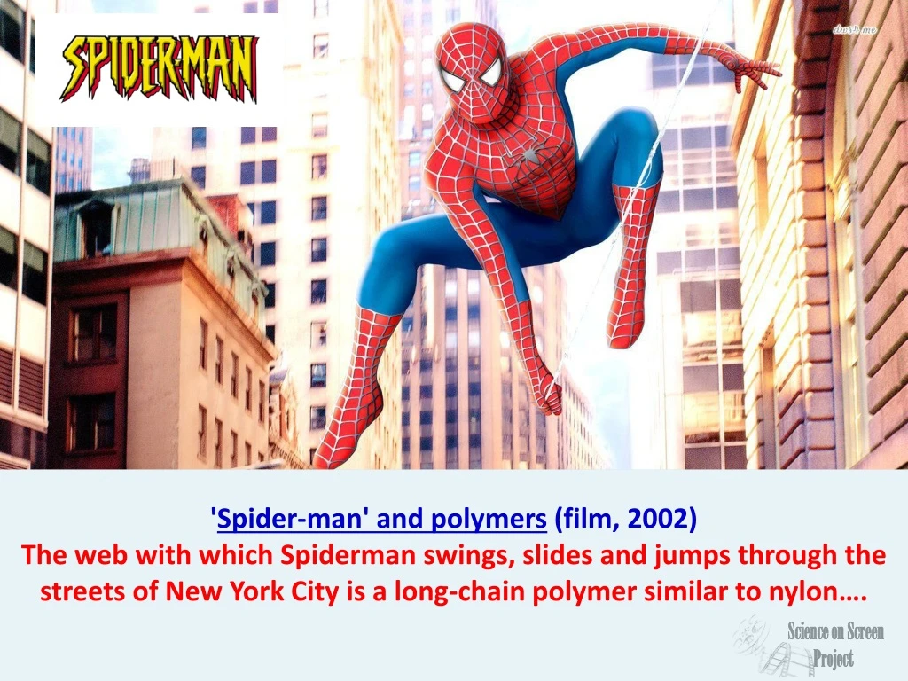 spider man and polymers film 2002 the web with