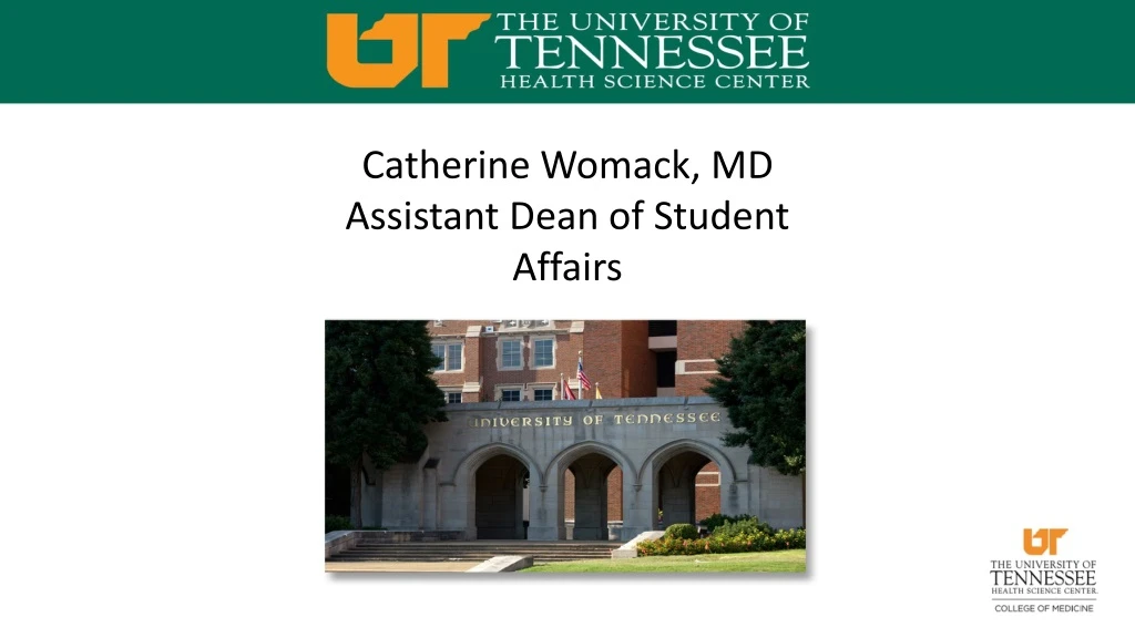 catherine womack md assistant dean of student