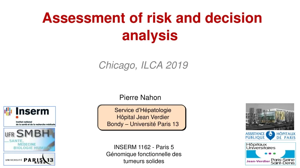 assessment of risk and decision analysis