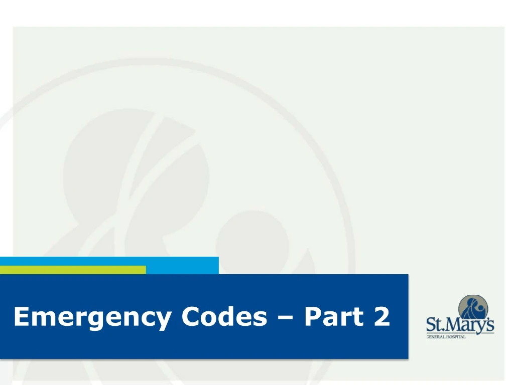 emergency codes part 2