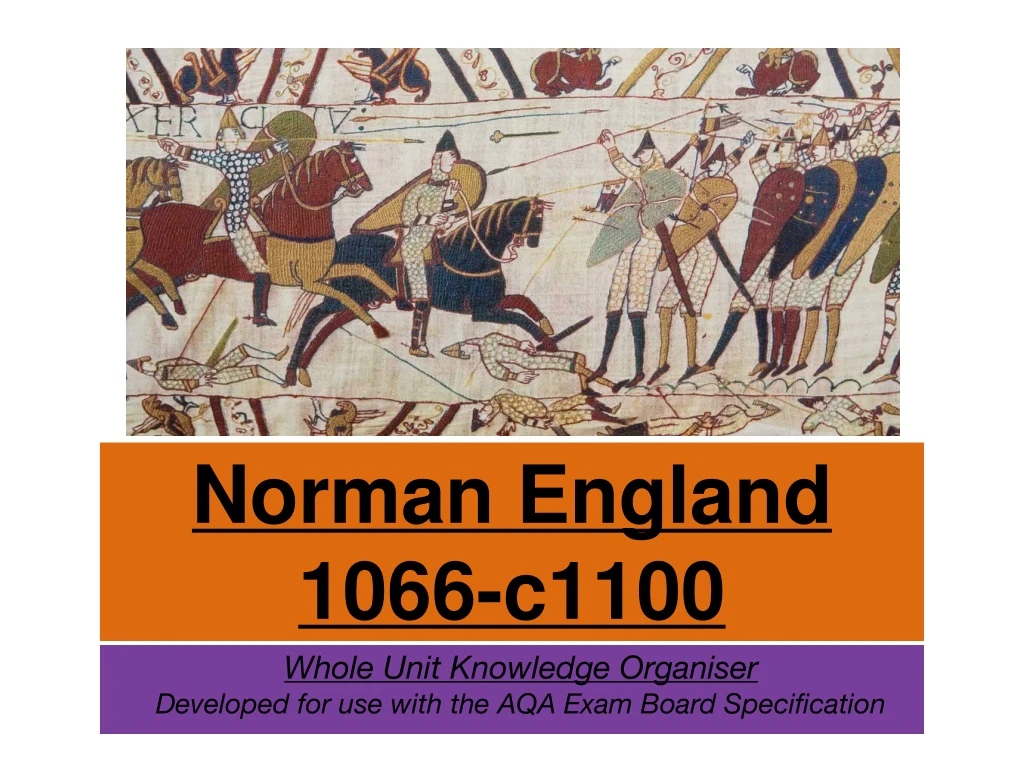 norman england 1066 c1100