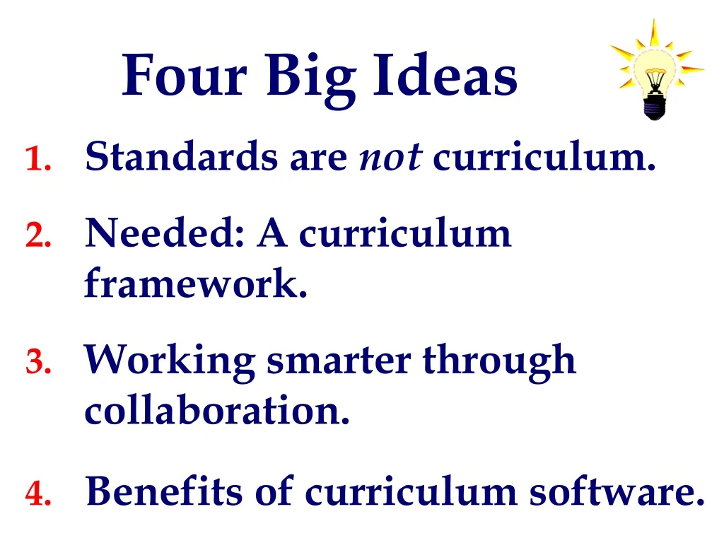 four big ideas