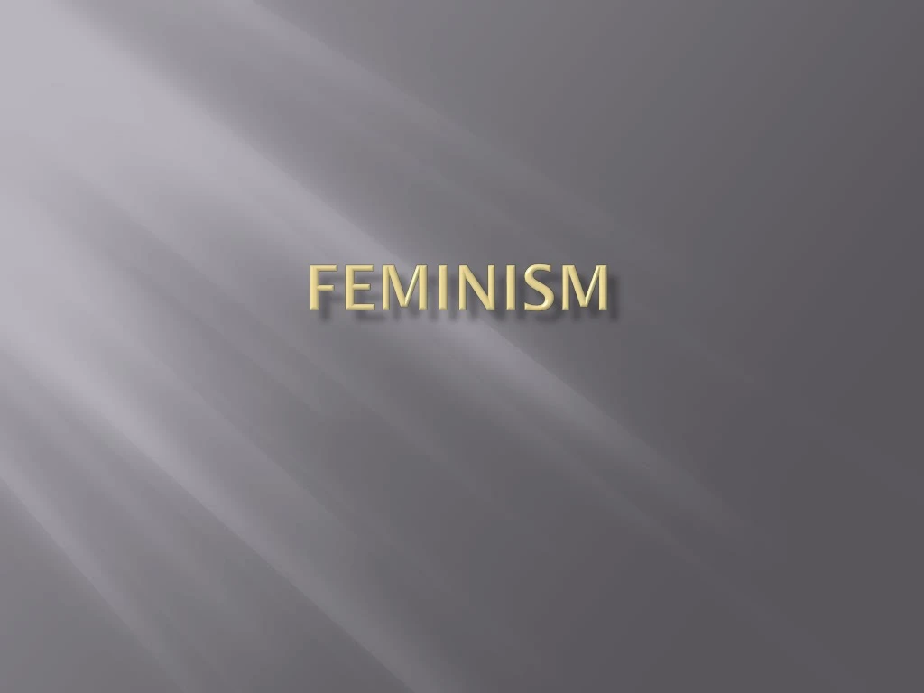 feminism