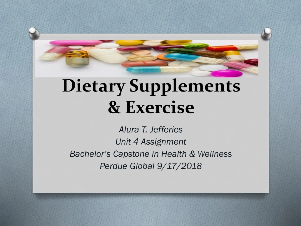 dietary supplements exercise