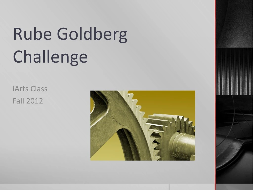 rube goldberg challenge