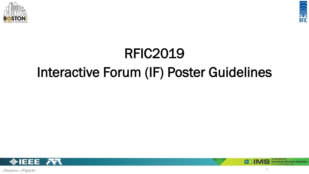 rfic 2019 interactive forum if poster guidelines