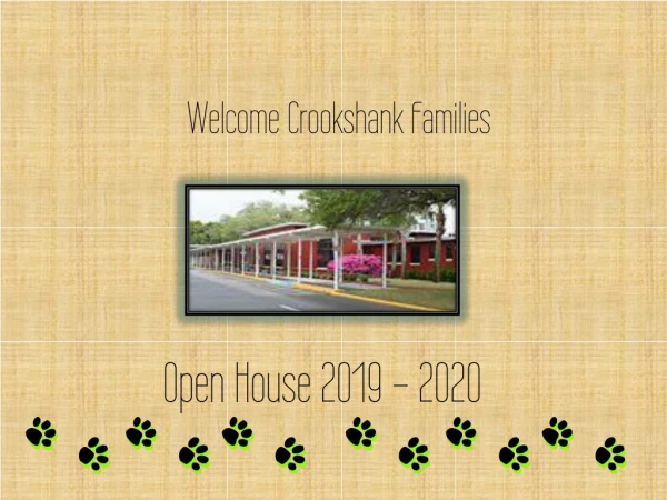 Welcome Crookshank Families