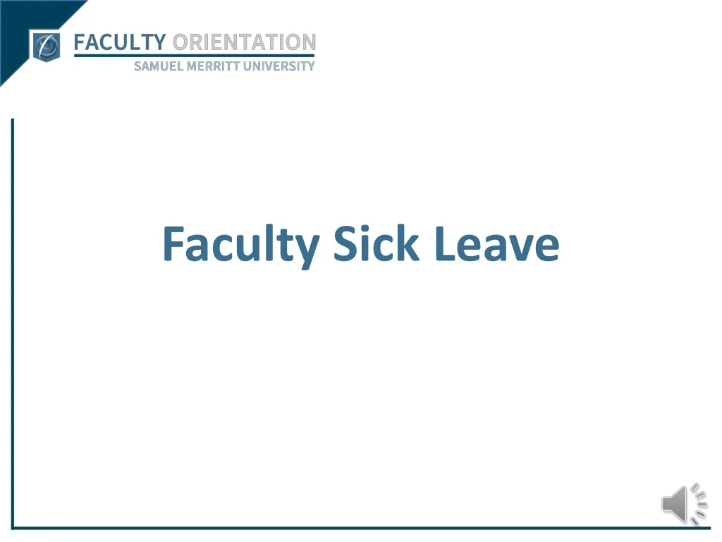 faculty sick leave