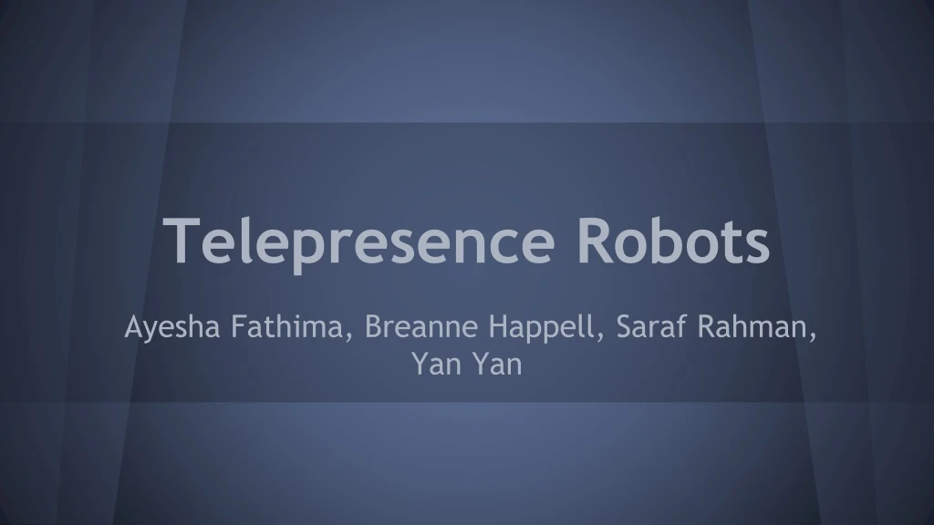 telepresence robots