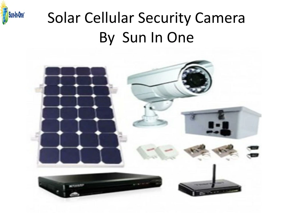 solar cellular security camera by sun in one