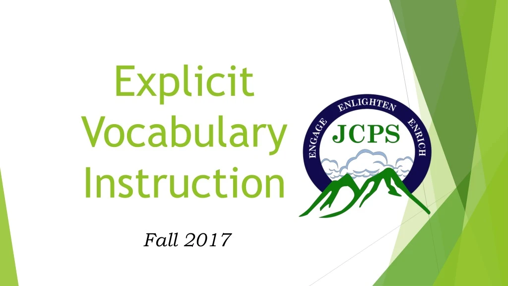 explicit vocabulary instruction