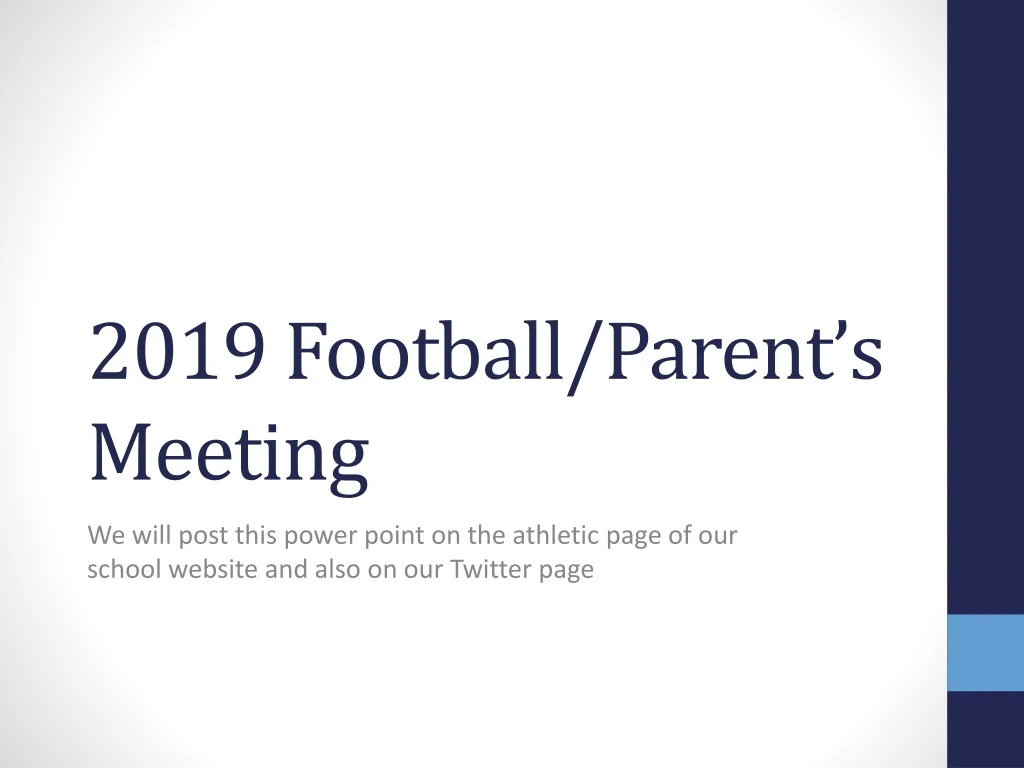 2019 football parent s meeting