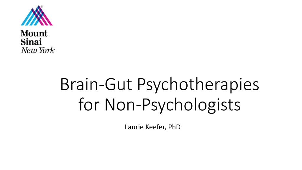 brain gut psychotherapies for non psychologists