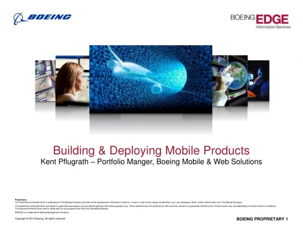 Building &amp; Deploying Mobile Products