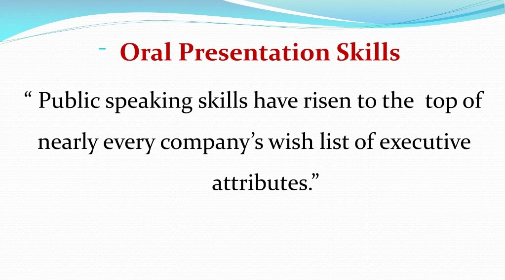 oral presentation skills pdf