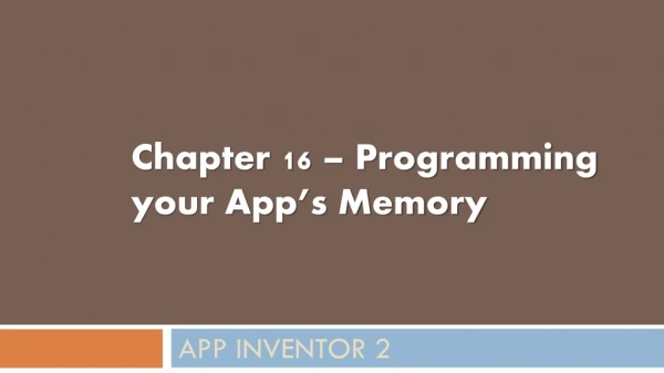 App Inventor 2