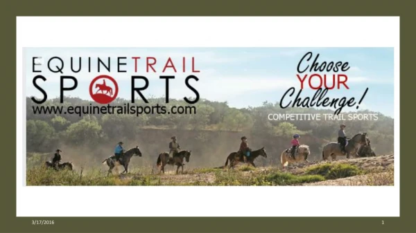 Equine Trail Sports PARTNERS IN TRAIL ADVOCACY