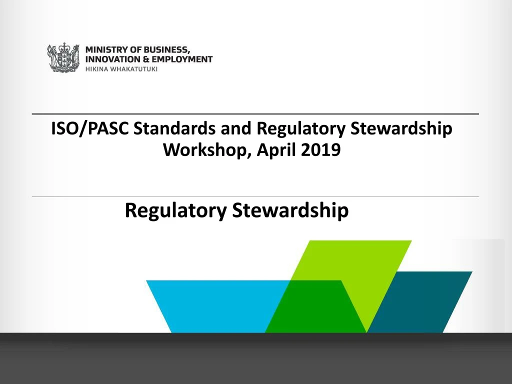 iso pasc standards and regulatory stewardship workshop april 2019